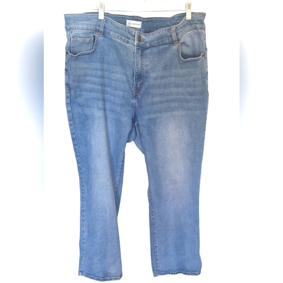 Lane Bryant Women's Blue Denim Curvy Fit High-Rise Boot Size 24 - Picture 1 of 5